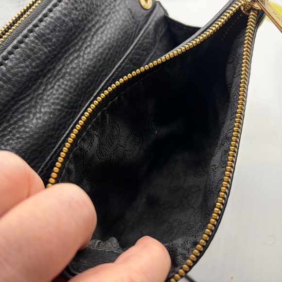 Certified Authentic Black Michael Kors Cross Body Handbag pebble leather - Picture 15 of 16